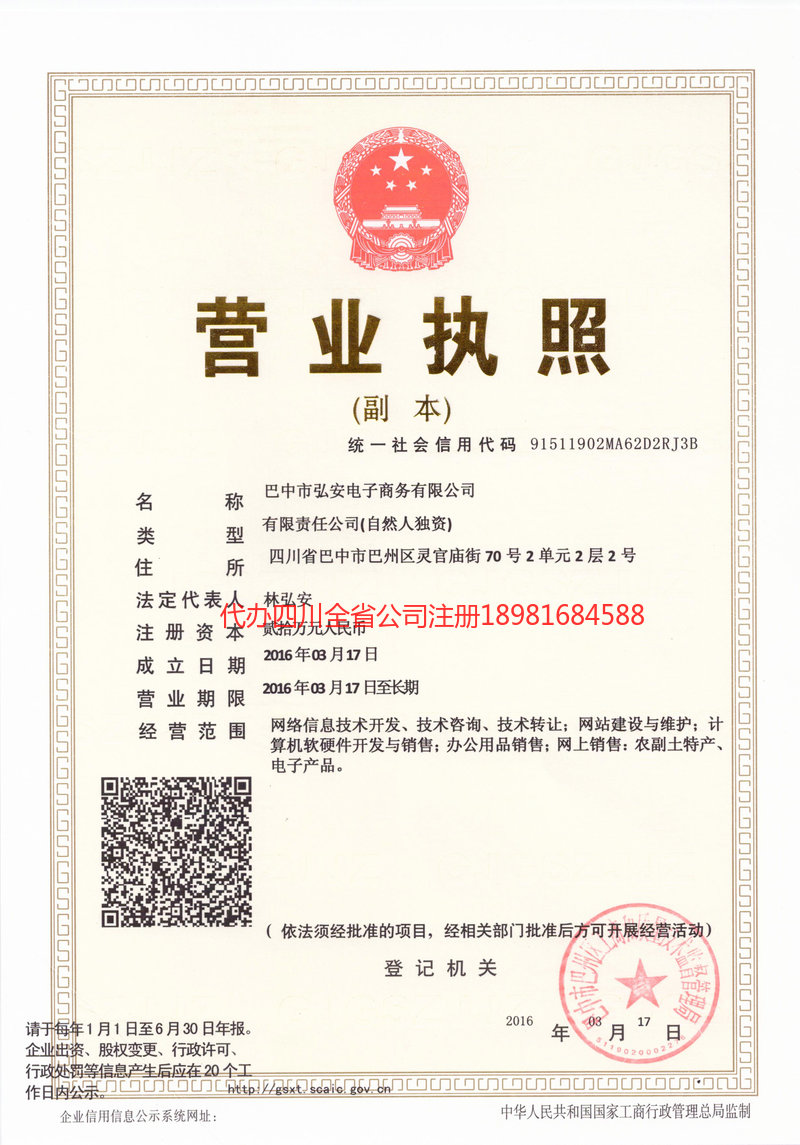 忠县忠县宏安电子商务有限公司